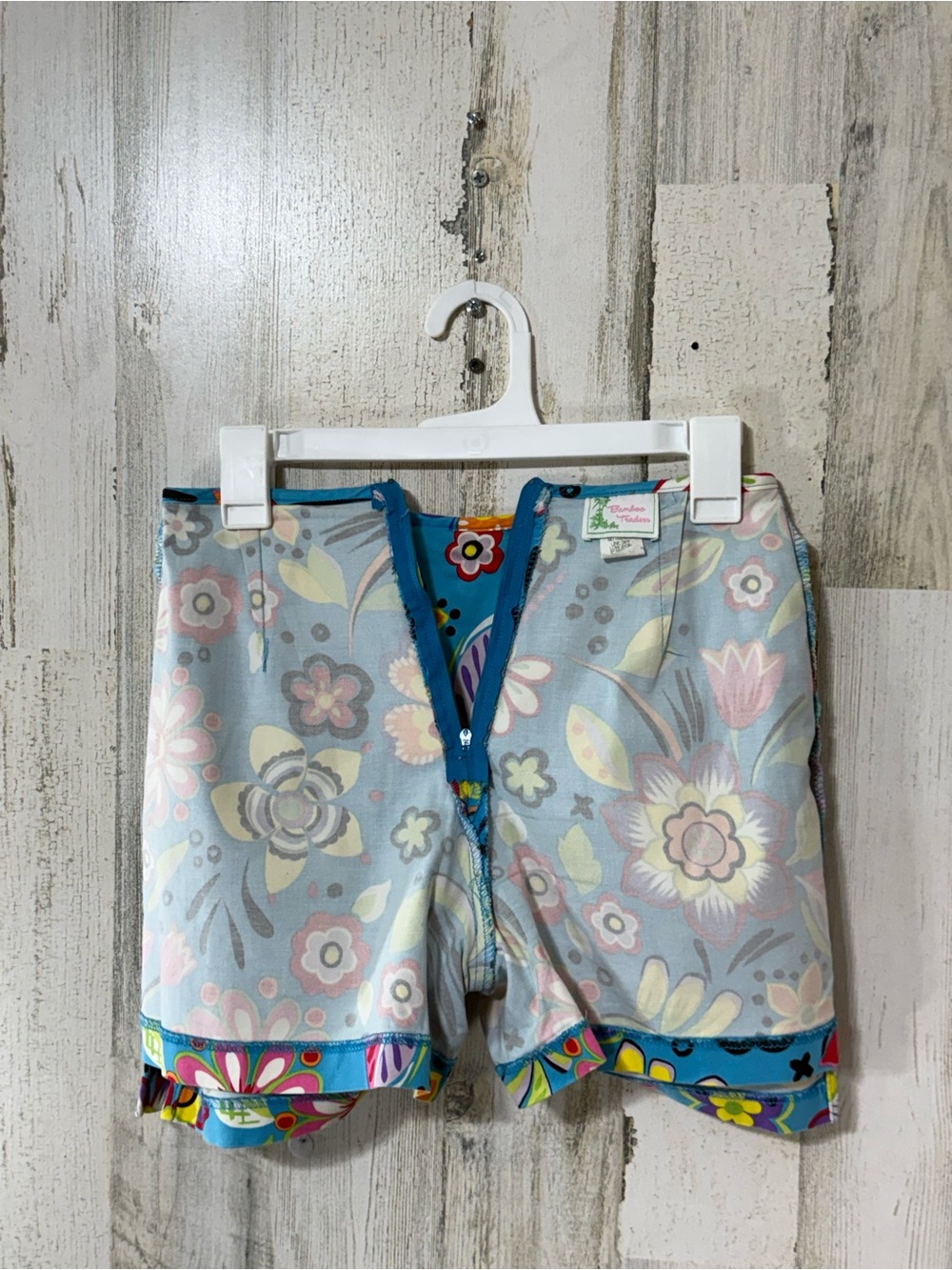Bamboo Traders Bright Turquoise Floral Mini Skort - Picture 7 of 10